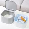 Desktop Small Trash Can Living Room Wastebasket Office Small Trash Can Household Waste Bin Small Desktop Garbage Basket Table