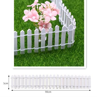 Mini Wooden Fence Miniature DIY Fairy Garden Accessories Dollhouse Showcase Craft Home Terrarium Decorations