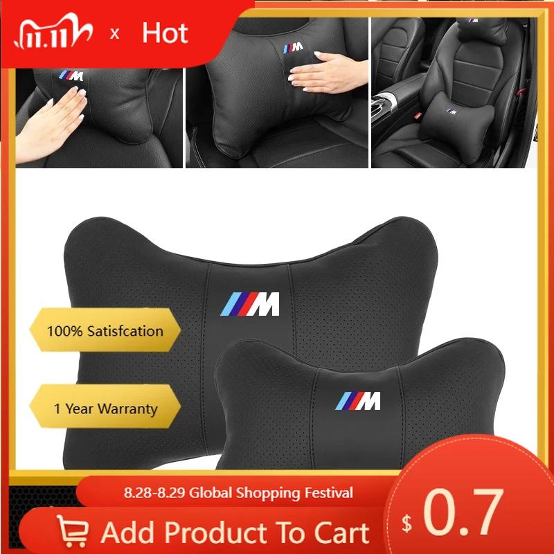 Car Sticker 2025 Hot Car Styling Headrest Lumbar Neck Pillow Waist Cushion Backrest For BMW M1 M2 M3 X3M X4M X5M X6M X1 X7 E30 E