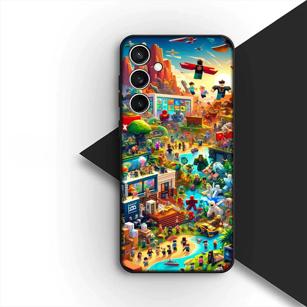 Cartoon R-Robloxs Wallpaper Phone Cover for Motorola Moto G06 G86 G57 G14 G34 G24 A54 G15 G17 Power G77 G87 Protective Case