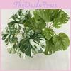 Artificial Monstera Leaf Hawaiian Party Decor For Home Table Wedding Photography Faux Plant 80
