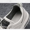 2023 New Men's Fashion Casual Leather Shoes Non-slip Wear-resistant Sports Shoes Comfortable Flat Slip-on Casual Shoes Shoes Men