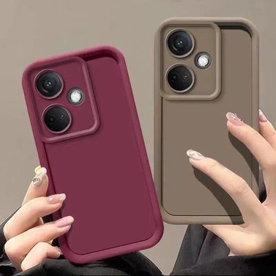 Camera Protect Silicone Case for OPPO K11 K10 K9 Find X7 X6 X5 X3 Pro Realme 12 11 10 9 GT NEO V50 V30 C67 C55 C35 C21Y C25 Soft TPU Back Cases Cover