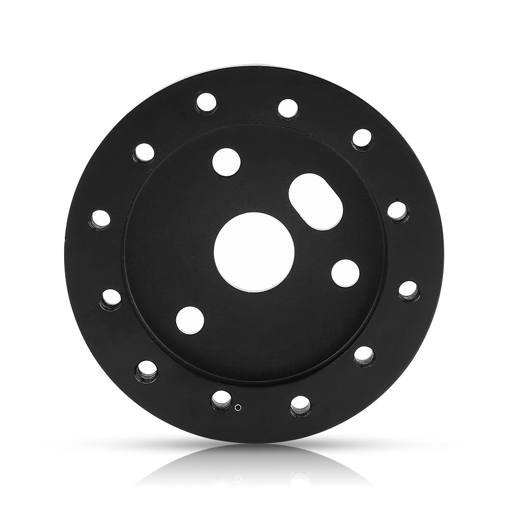 Universal Car Spacer 0.5  Hub for 6 Hole Steering Wheel To 3 Hole Adapter Boss Popular Black