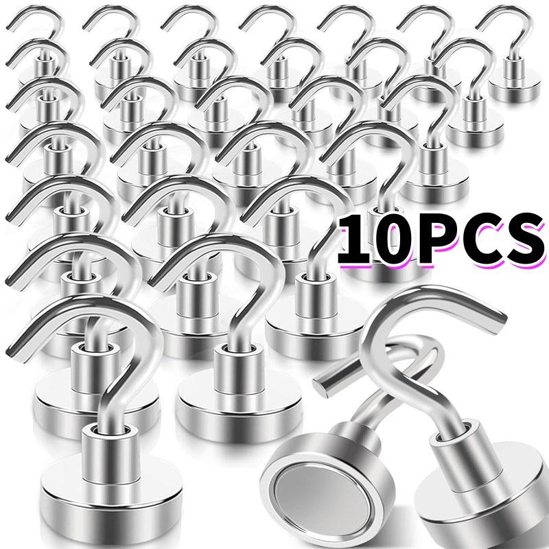 Heavy Duty Strong Magnet Hooks Strong Rare Earth Neodymium Hanging Magnet Hook Magnetic Hanger Magnetic Storage Holder