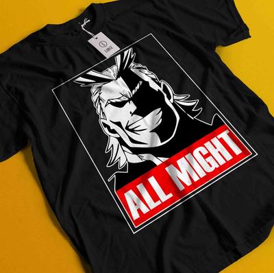 All Might T-shirt My Hero Academia Japanese Manga Midoriya Deku Shoto Shirt Dabi