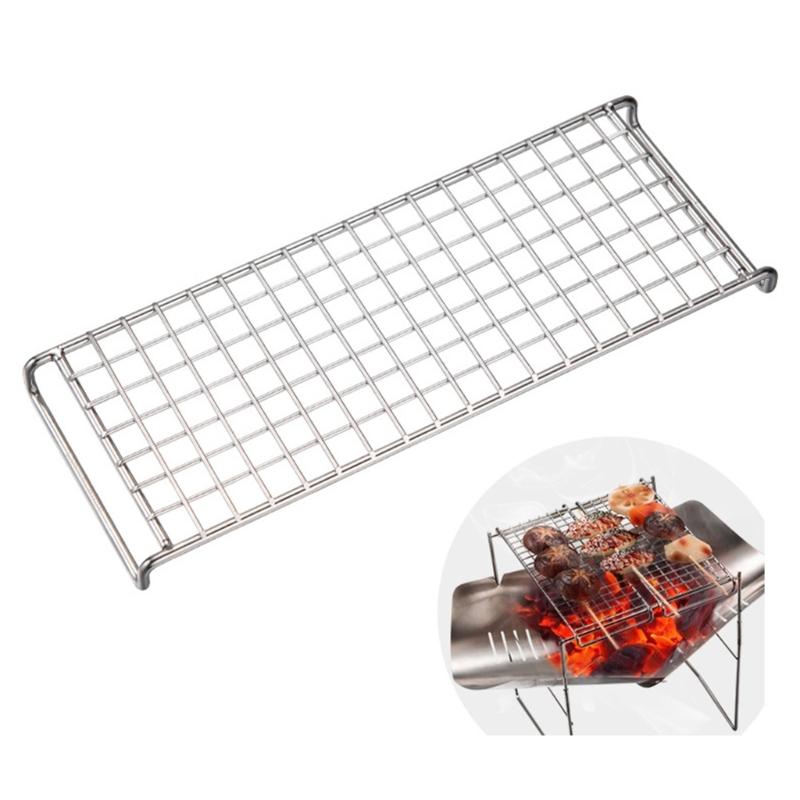 Stainless Steel Wire Oven Grills Sheet Meshes Rack Grills Net Meshes Rack for Camping and Beach Parties