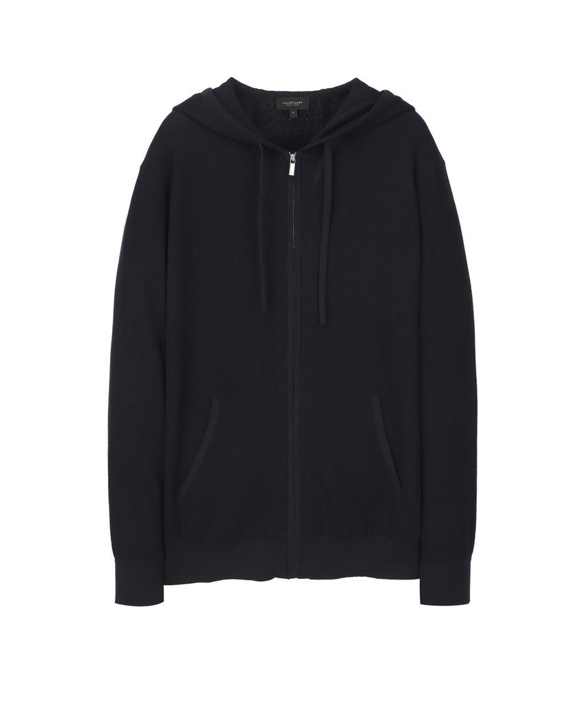 Jilseutyueoteunyuyogmaen Cotton Strong Knit Zip-Up Cardigan - Dark Navy (Jnsw6B505N3)
