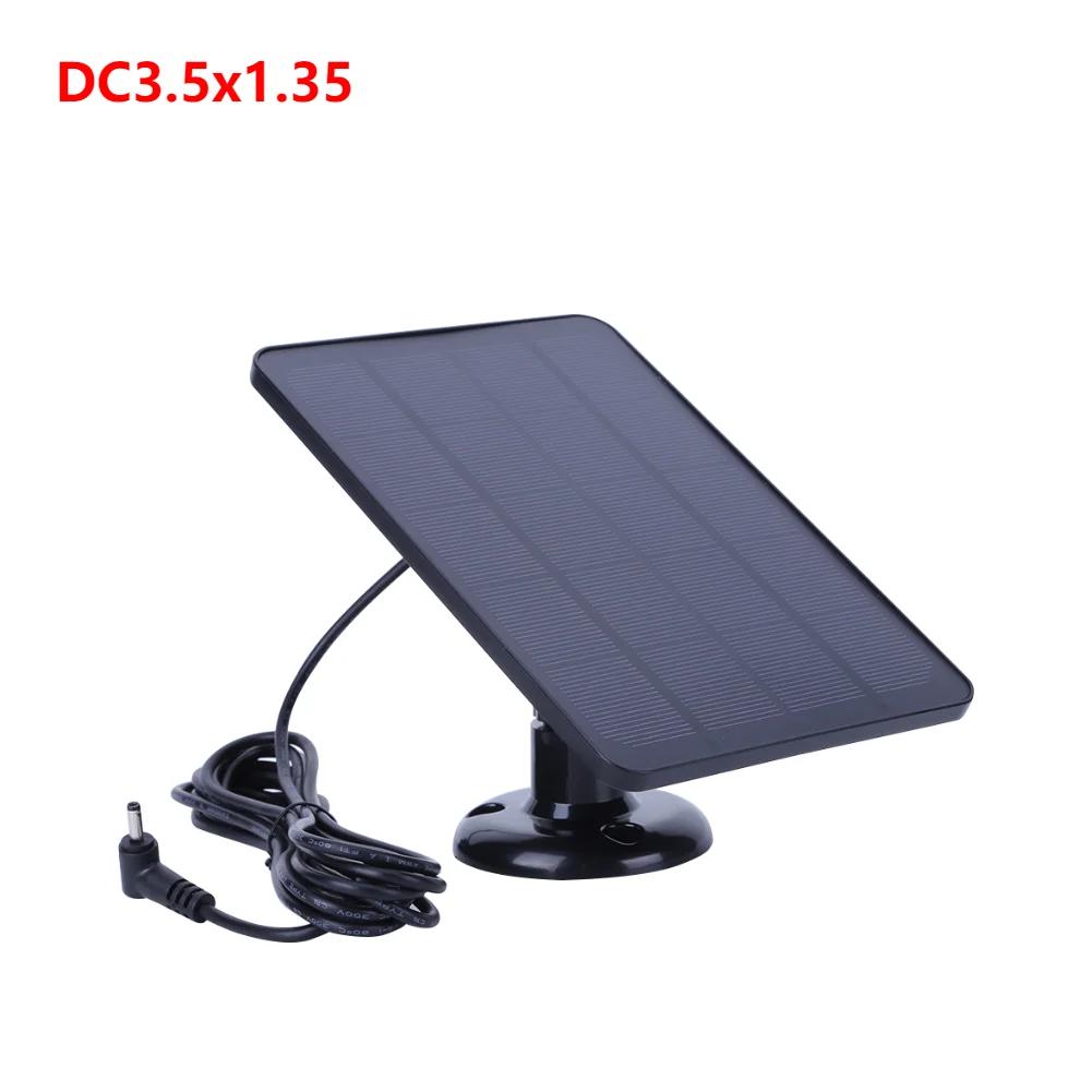 20W 5V Micro USB+Type-C DC3.5x1.35 Wall Mount Bracket Solar Panel with 9.8FT Charging Cable for Ring Stick Up&Spotlight Camera