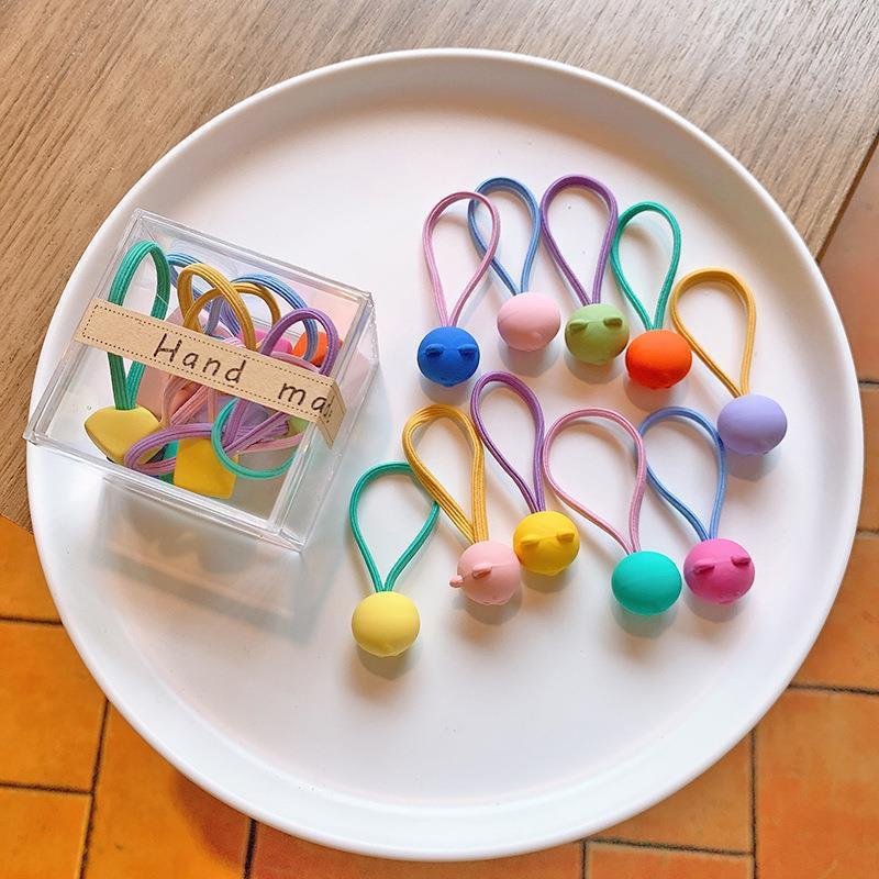Dopamine Color Hair Ties for Kids: High Elasticity, Gentle On Hair, Canned for Convenience