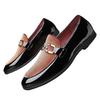 Neuer Trend Spitz zulaufend Gemischte Farben Zum Hineinschlüpfen Lackleder Schuhe Männlich Designer Hochzeitskleid Schuhwerk Zapatos Hombre