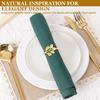 50/100Pc Napkin Rings Gold Table Napkins Holder Reusable Napkin Ring Holder Exquisite Napkins Ring Set for Hotel Home Decoration