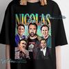 Vintage Styl Nicolas Cage Grafické Tričko, Měkké Bavlněné Unisex Tričko