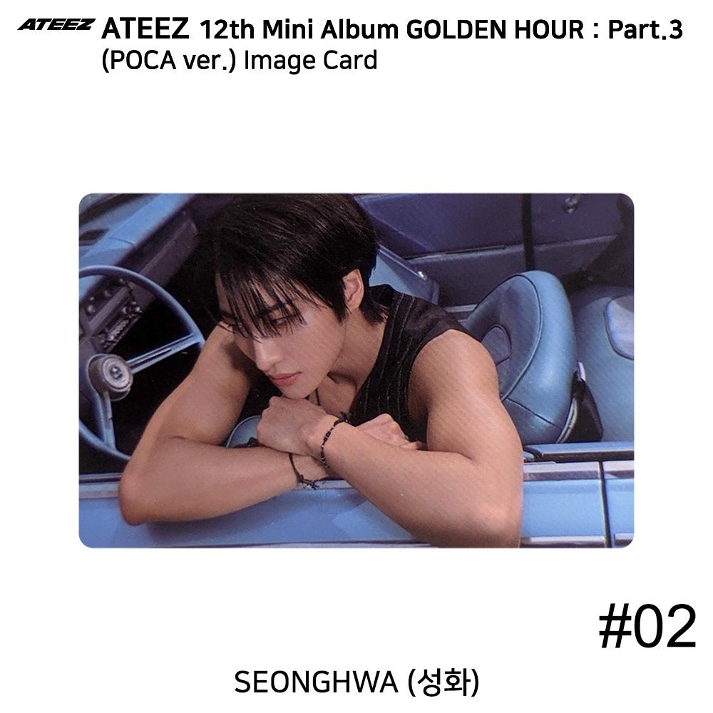 

ATEEZ 12-й мини-альбом Golden Hour Part.3 версия POCA. Официальная фотокарточка QR-карта Seonghwa - Image #2