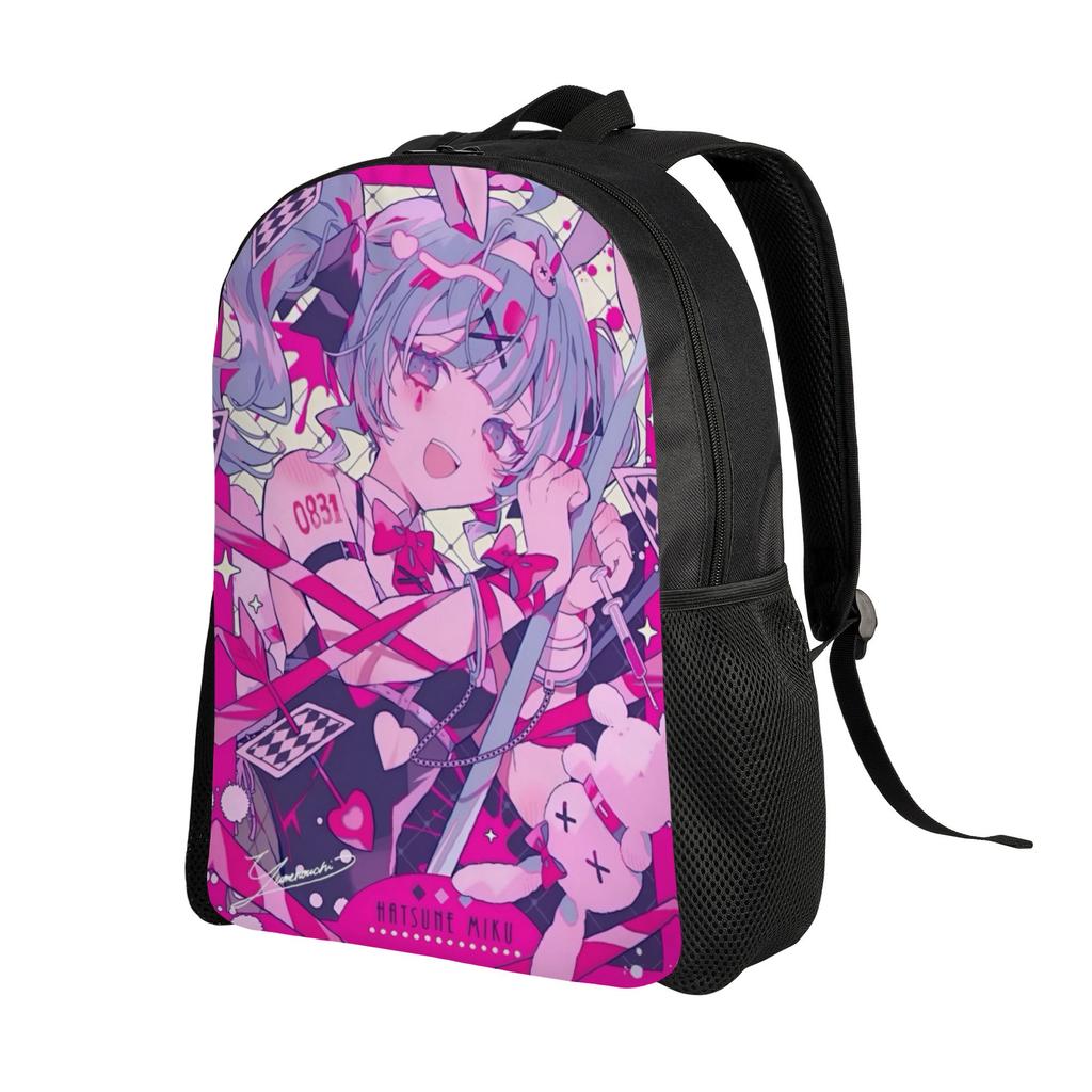 Hatsunes Anime Mikus Travel Backpack Men Women School Computer Bookbag Virtual Singer College Student Daypack Bags