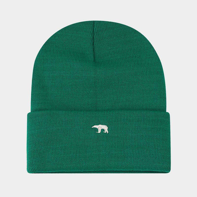 

Высококачественная вышивка медведя, утолщенная теплая шапка с ворсом, осенне-зимняя уличная мода, вязаная шапка, модный бренд average size