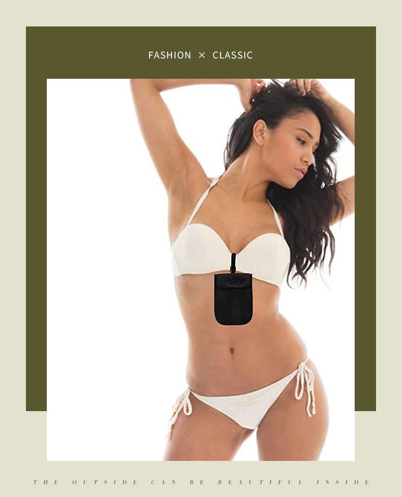 Şık Naylon Bozuk Para ve Kartlık: Kadınlar için Ultra İnce, Vücuda Oturan ve Gizli Stil Seyahat Çantası