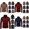 Cotton Thermal Mens Turtle Neck Skivvy Turtleneck Sweaters Stretch Tops Shirt