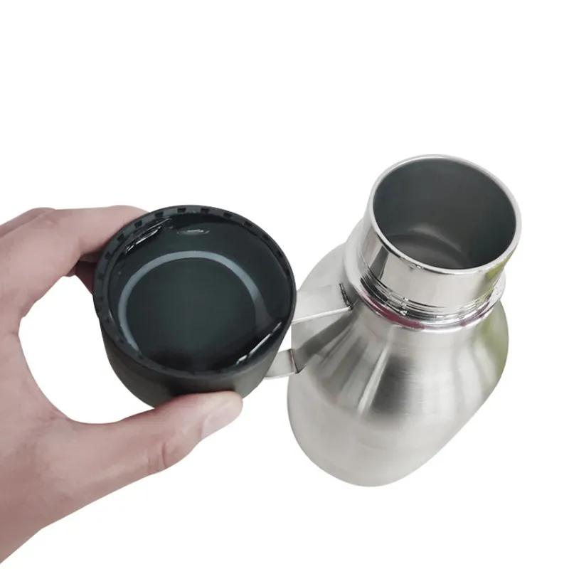 40oz Double Layer Insulated Stainless Steel Kettle With Handle Travel Kettle Detachable Insulated Cold Water Cup Reusable Portable Outdoor Travel Cup
