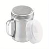 1pc Stainless Steel Sugar Powder Shaker with Fine Mesh - Handle Coffee Bar Powder Sprinkler