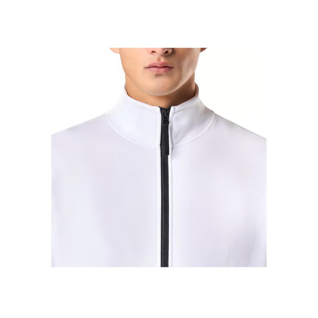 STONE ISLAND Solid Color Badge Zip Stand Collar Long Sleeve Sweatshirt Men Sweatshirts White K1S156100643S0051V0001