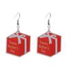 2023 Mother's Day Rainbow Wood Pendant Earrings - Holiday Party Jewelry