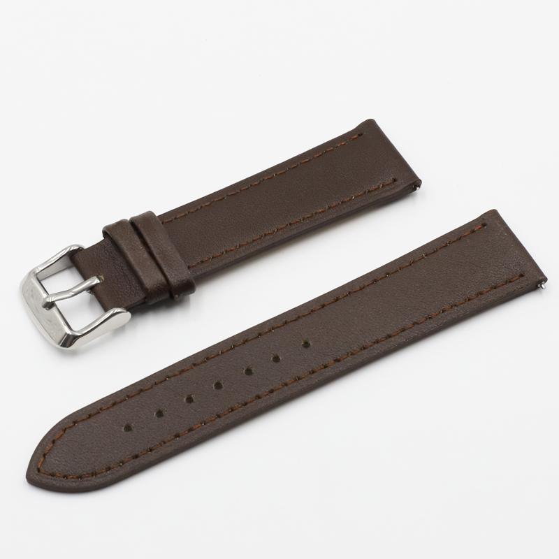 Onthelevel 18 19 20mm Leather Skin Watch Strap 22mm 24mm Soft Black Blue Brown Watchband With Quick Release Bar Wristband #E
