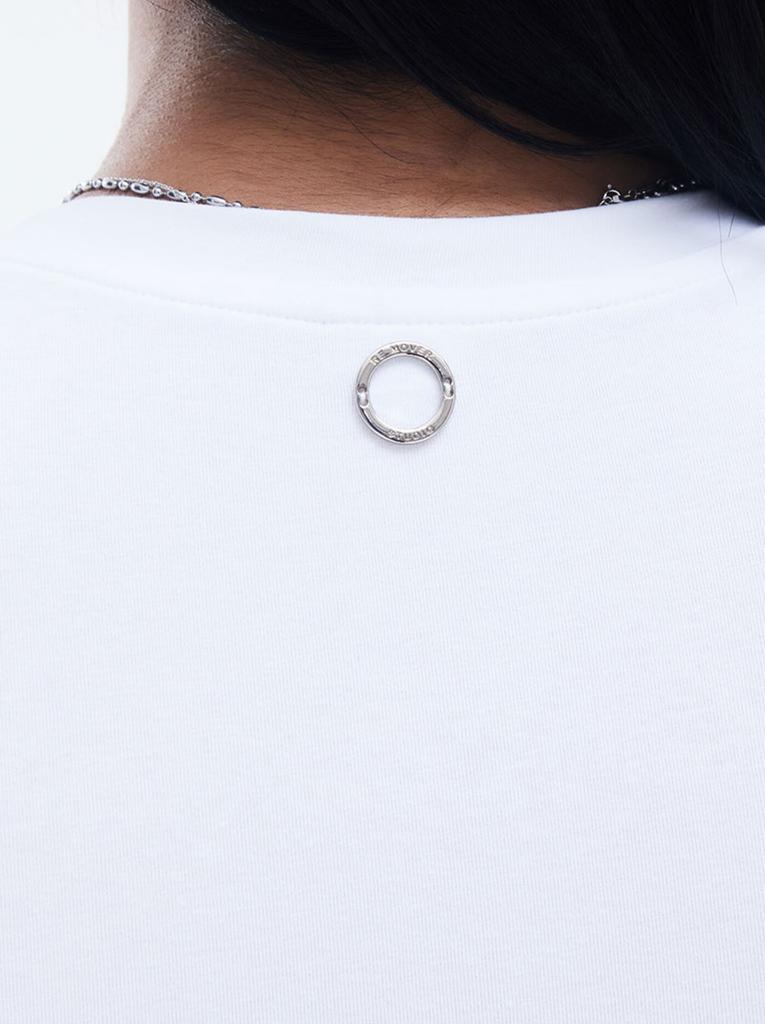 REMOVERSTUDIO Women'S Devil Crop Sleeve [White]