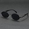 Retro Oval-shaped Fashionable Glasses Suitable for Both Men and Women - Fashionable Metal Frame - Mirror Lenses - Perfect Match for and Activitie