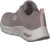Кроссовки Skechers Arch Fit - Comfy Wave темно-таупового цвета из трикотажа с отделкой