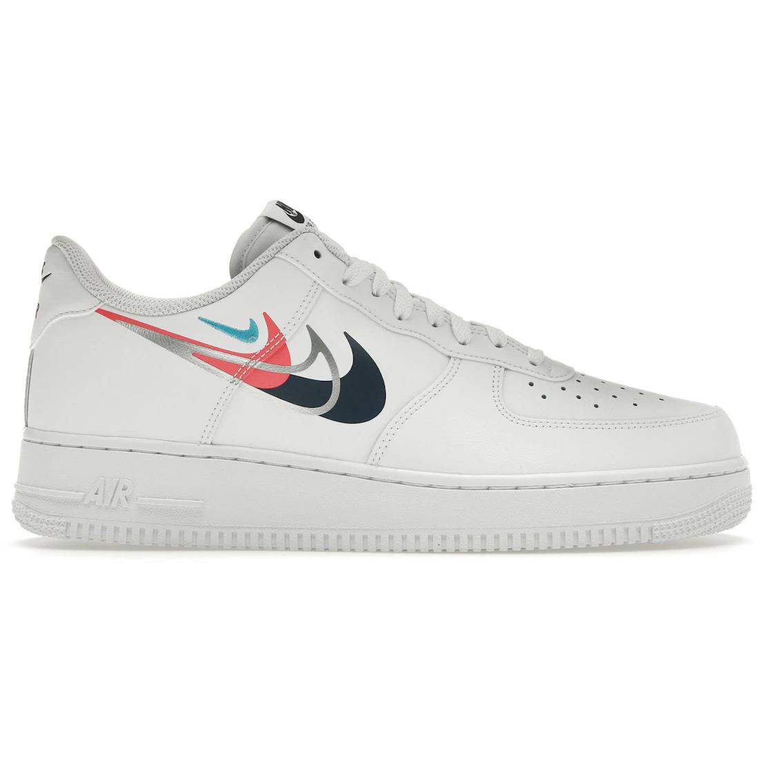 

Sneaker Nike Air Force 1 Low 07 Quadruple Swoosh White Navy Crimson(FJ4226-100) 38.5
