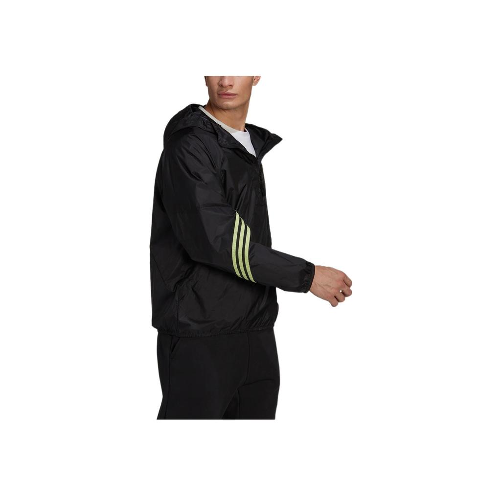 Adidas Striped Logo Half-Zip Training Jacket Men Jackets Black H65744