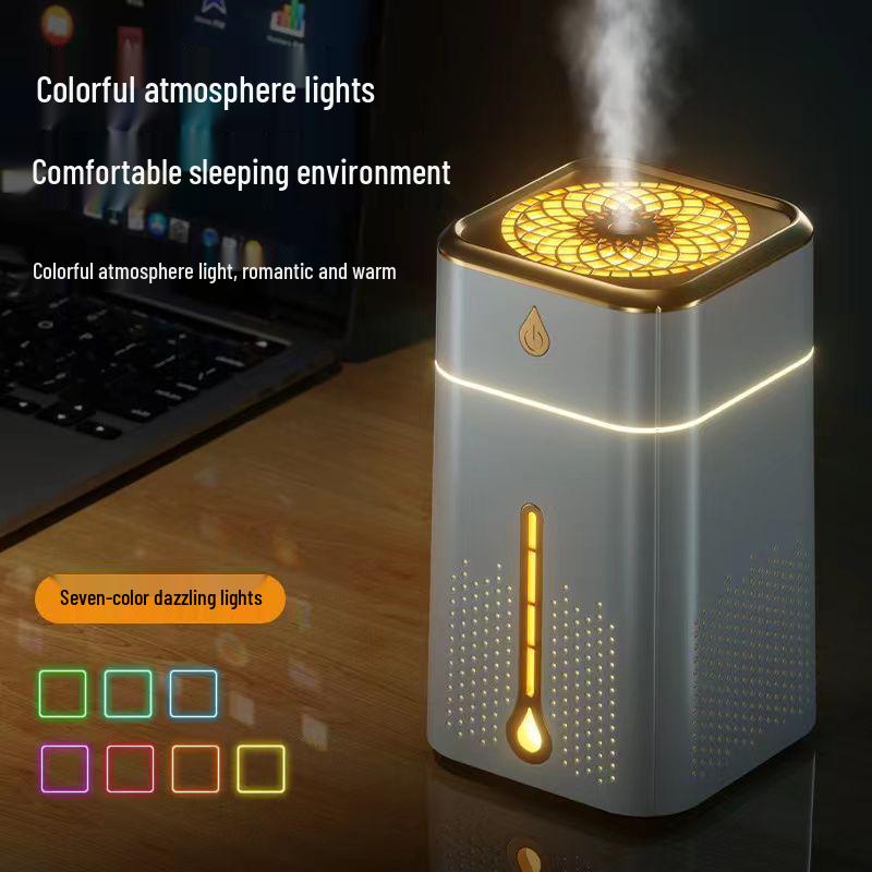 Small Desktop Night Light Humidifier for Bedroom, Dorm, Office - Ideal Gift for Students, Pregnant Women, and Girls