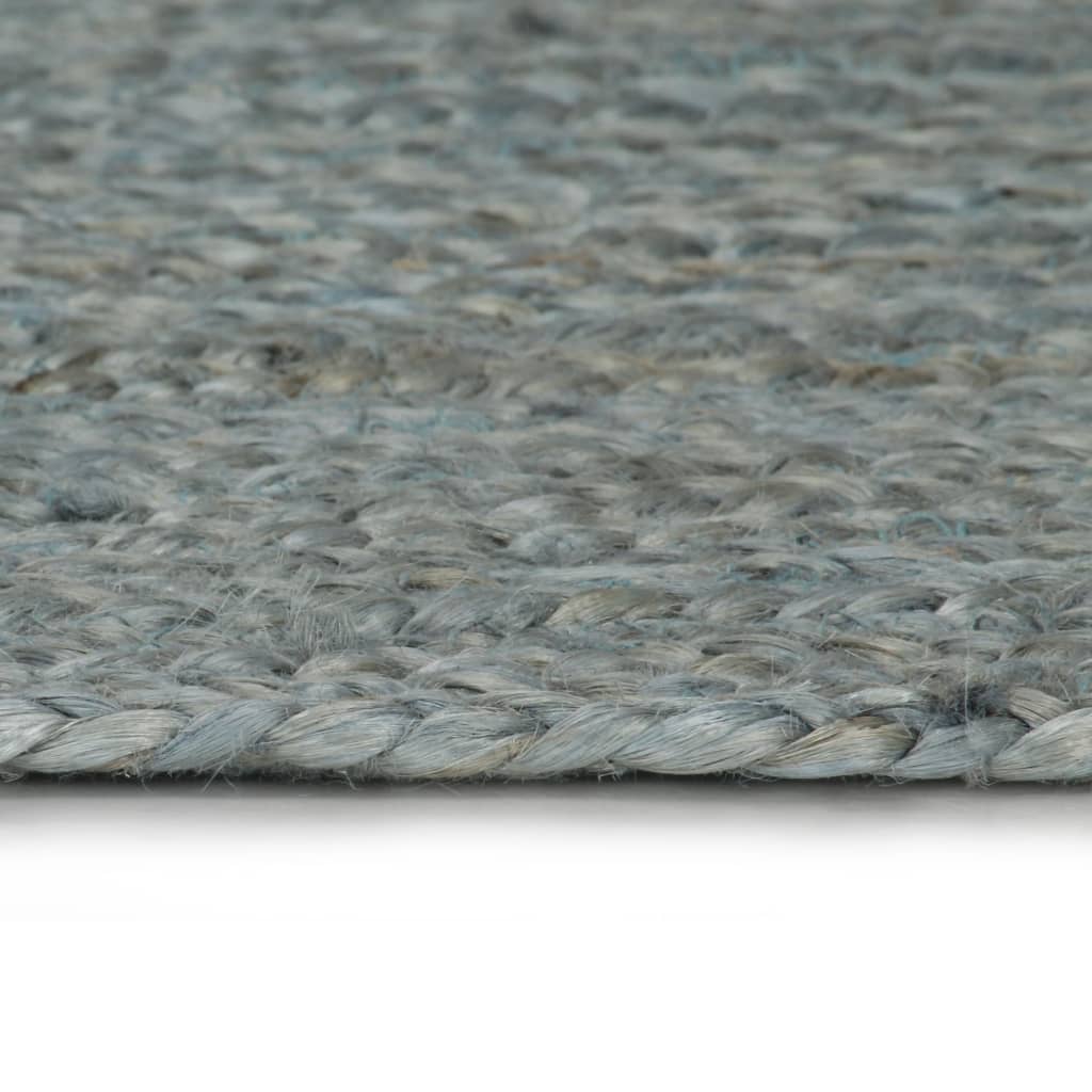 Vidaxl Handmade Jute Rug, Round, 210 Cm, Olive Green