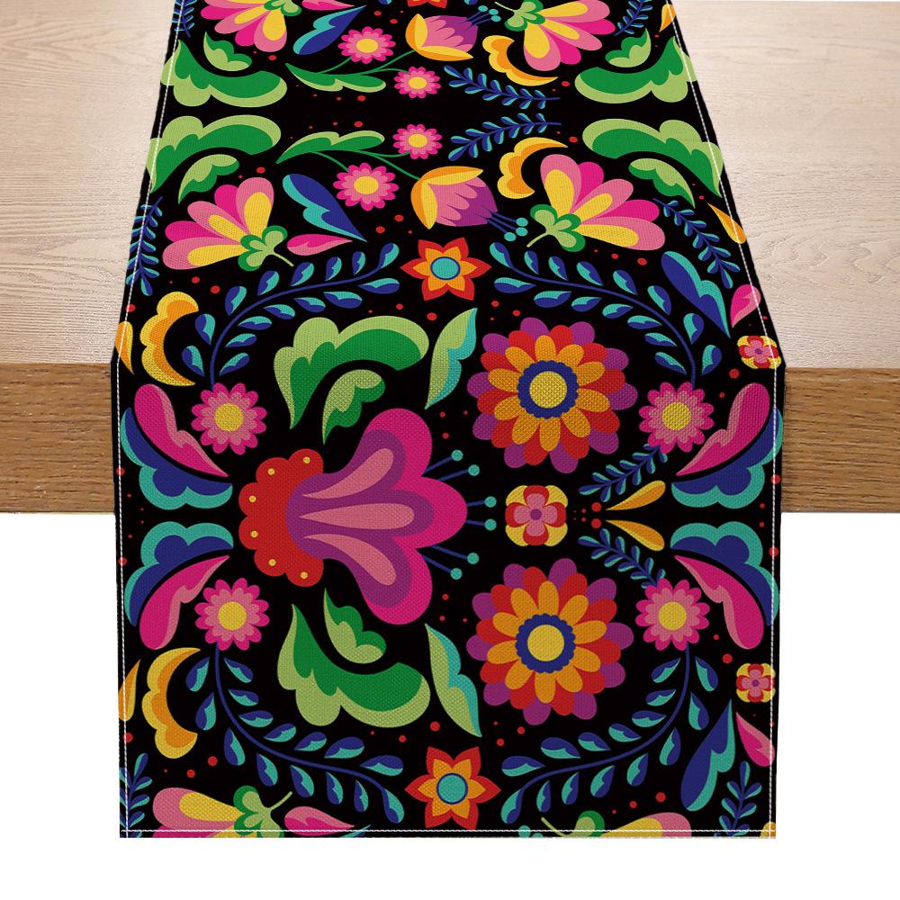 Настольный флаг Украшение стола Маленькая скатерть Льняная маленькая скатерть 33*180cm ZQ23-1