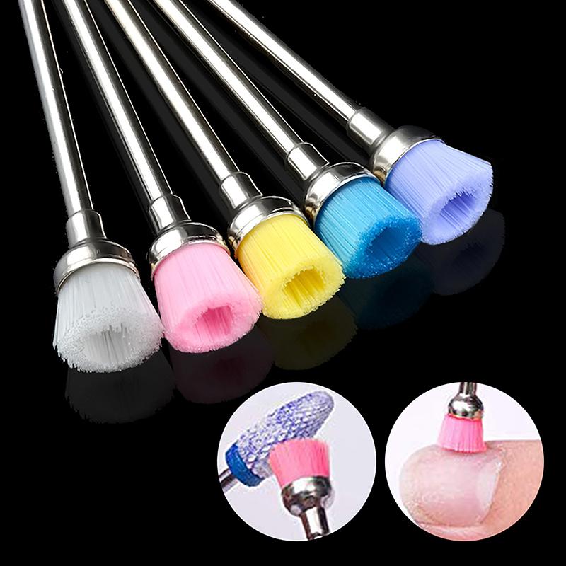 Nail Drill Bit Cleaning Brush Electric Nail Files Milling Cutter Dust Remover
