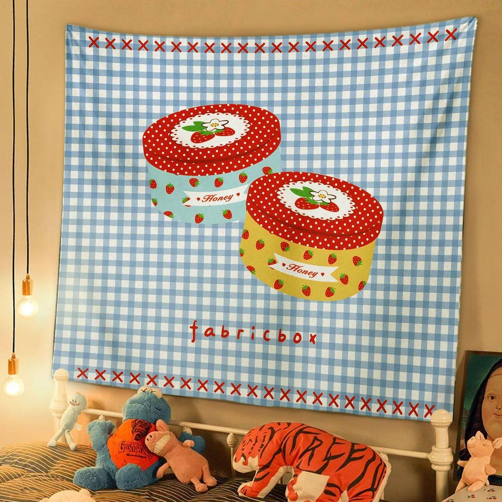 Showa Retro Background Cloth Tapestry for Bedroom Dorm Decor Photo Backdrop and Wall Covering