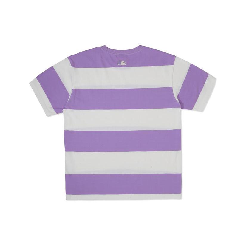 New MLB SS22 T Shirt Unisex Lavender 3ATSE1323-50LDL