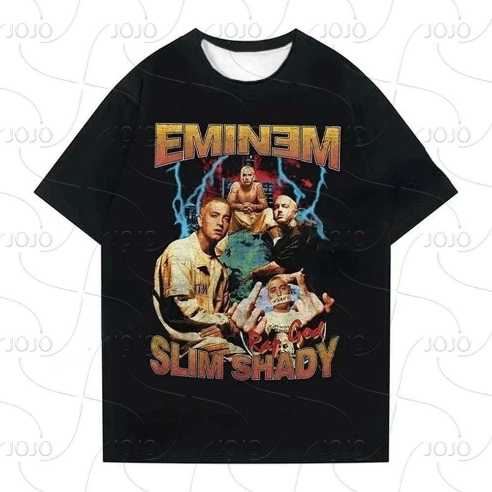 HARDCORE Rapper Eminem T Shirt Women Men Fashion T-shirts Hip Hop Tops Tees Loose Rock Camisetas Boy Tees Summer New Unisex
