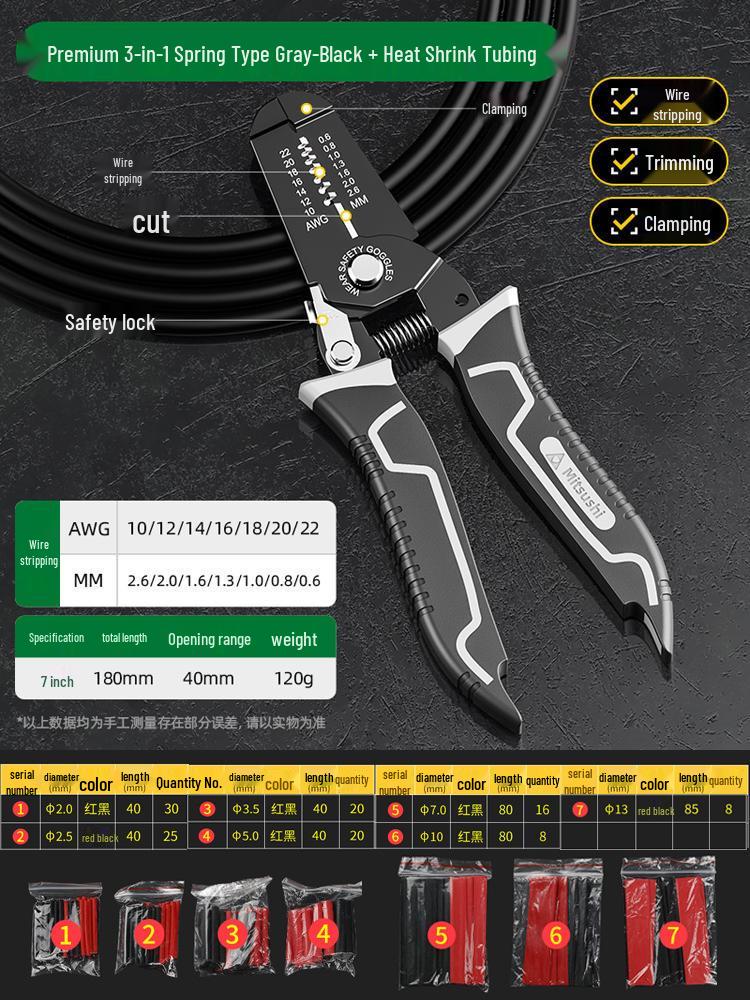 Multi-Functional Electrician Wire Stripper & Cutter Tool