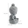 Exquisite Miniature Guan Yin Sculpture Stone Buddha for Garden Entryway Decor Calming Asian Ambiance