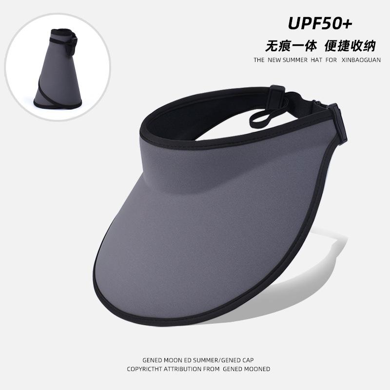 

8535 Летняя ледяная шелковая бесшовная цельнокроеная шляпа-топ без верха, детская уличная модная универсальная шляпа от солнца с защитой от УФ-лучей