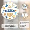 Hanukkah Ornaments 2025 - Happy Hanukkah Ornament for Tree, Je Home Decor, Chanukkah Gifts for Women, Men, Friend, Family, Coworker