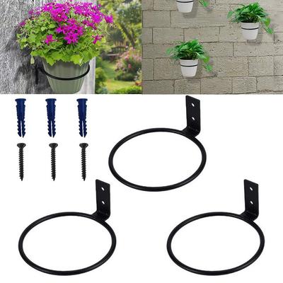 Storage Rack Fixed Ring Garden Bracket Iron Pet Tray