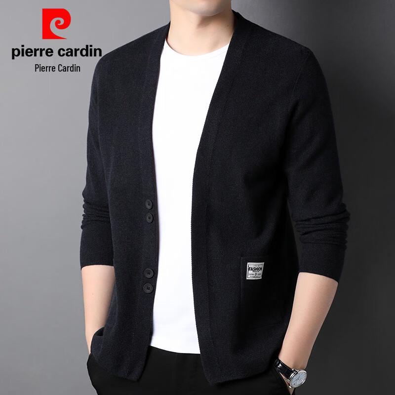 Pierre Cardin Men's Solid Knitted Cardigan Sweater