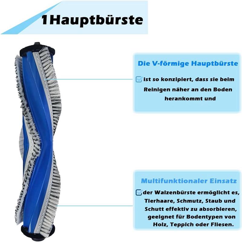 

A65T-For Ecovacs T30 Omni, T30 Pro Omni, T30 Max Robot Vacuum Cleaner Main Side Brush Mop Cloth Dust Bags Accessories