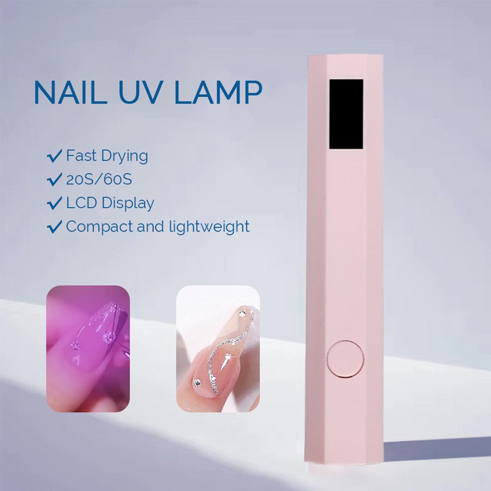 Tragbare Nagellampe, Gel-Nagellack-Trocknungslampen, UV-härtender Nageltrockner für professionelle Nagelkunst