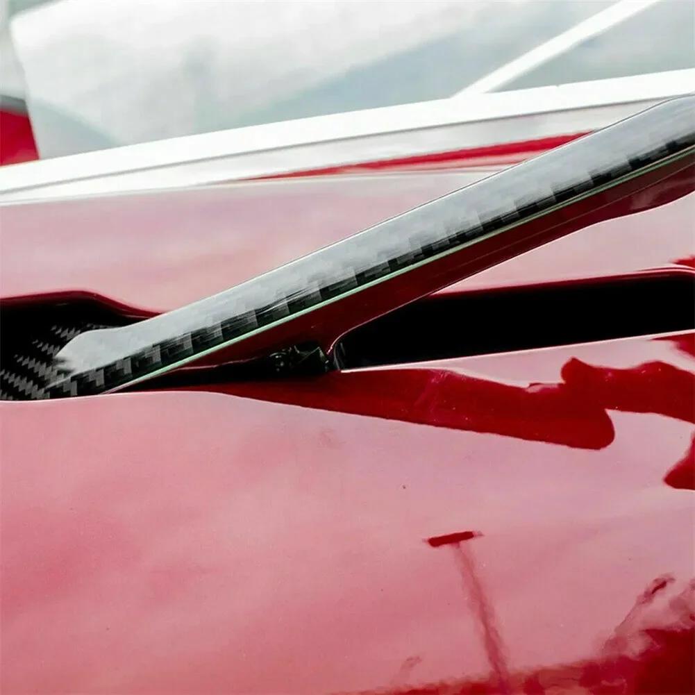 4 ks samolepek na boční kliky dveří z uhlíkových vláken, dekorační lem, překryvný kryt pro Tesla Model 3 Y, příslušenství, vodotěsné