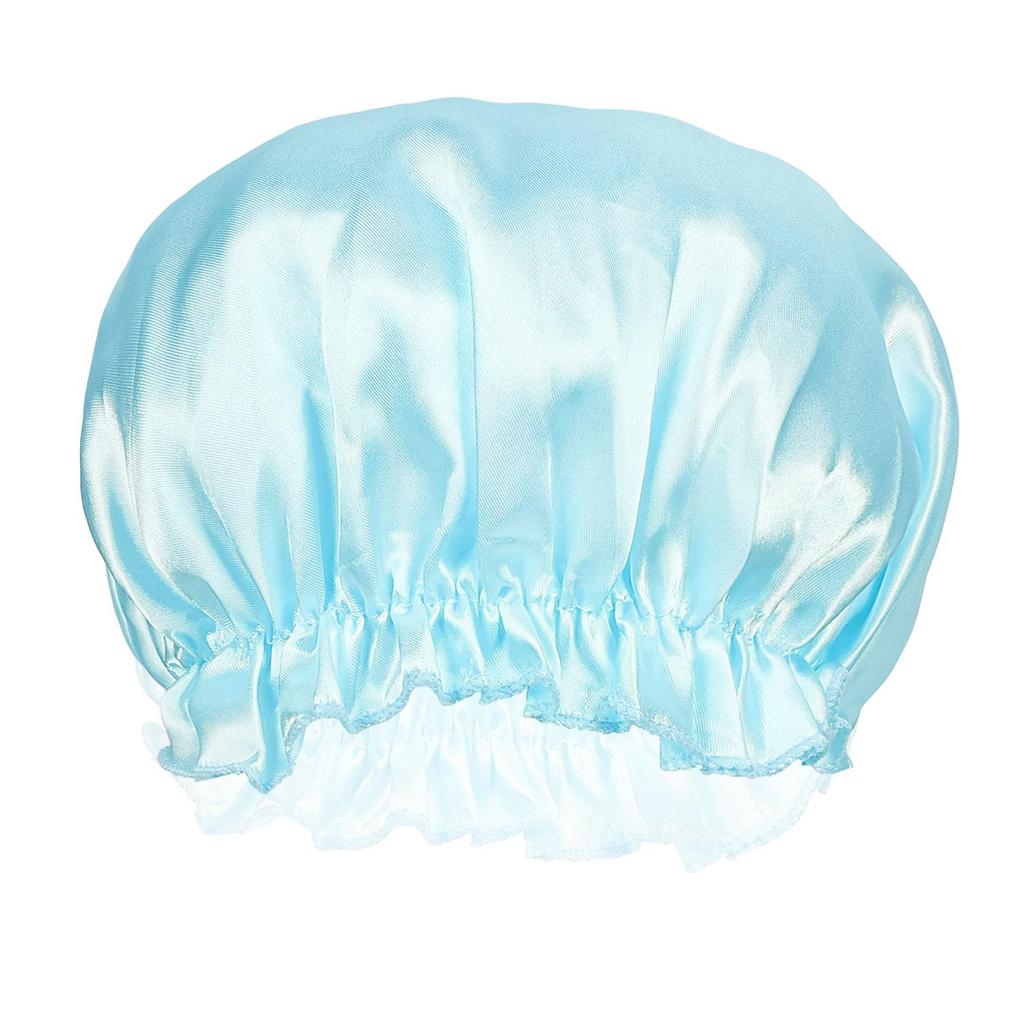Satin Sovmössa för Kvinnor - Enkel Huvudbonad för Hemma, Bad, Efter Förlossning eller Cellgiftsbehandling