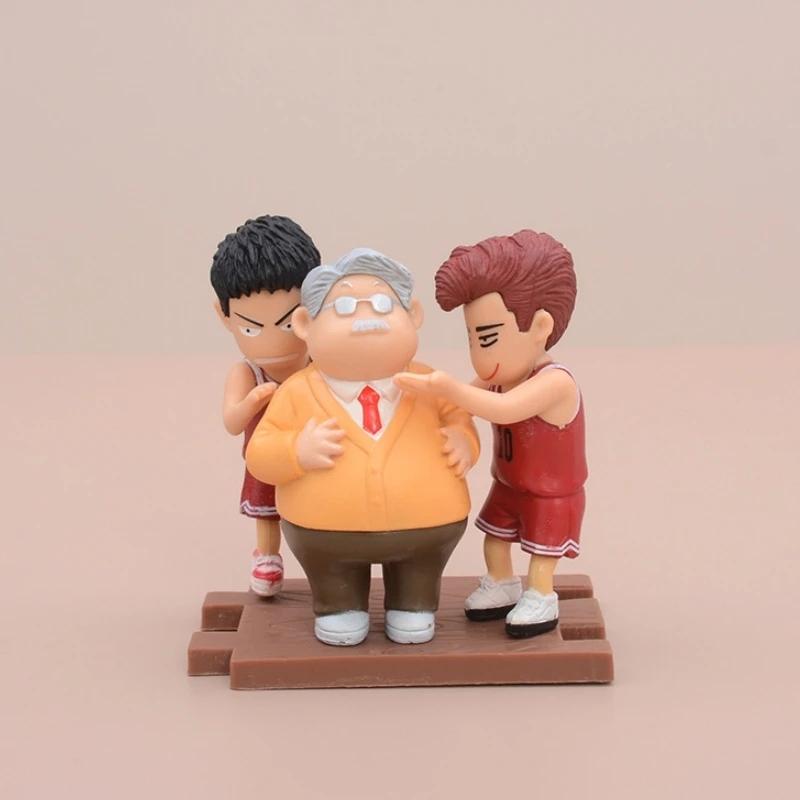 5 قطع سلاام دانك ساكوراجي هاناميتشي روكاوا كيدي مجسم أنمي نموذج تمثال مجموعة ديكور سطح المكتب للأولاد زينة ألعاب هدايا
